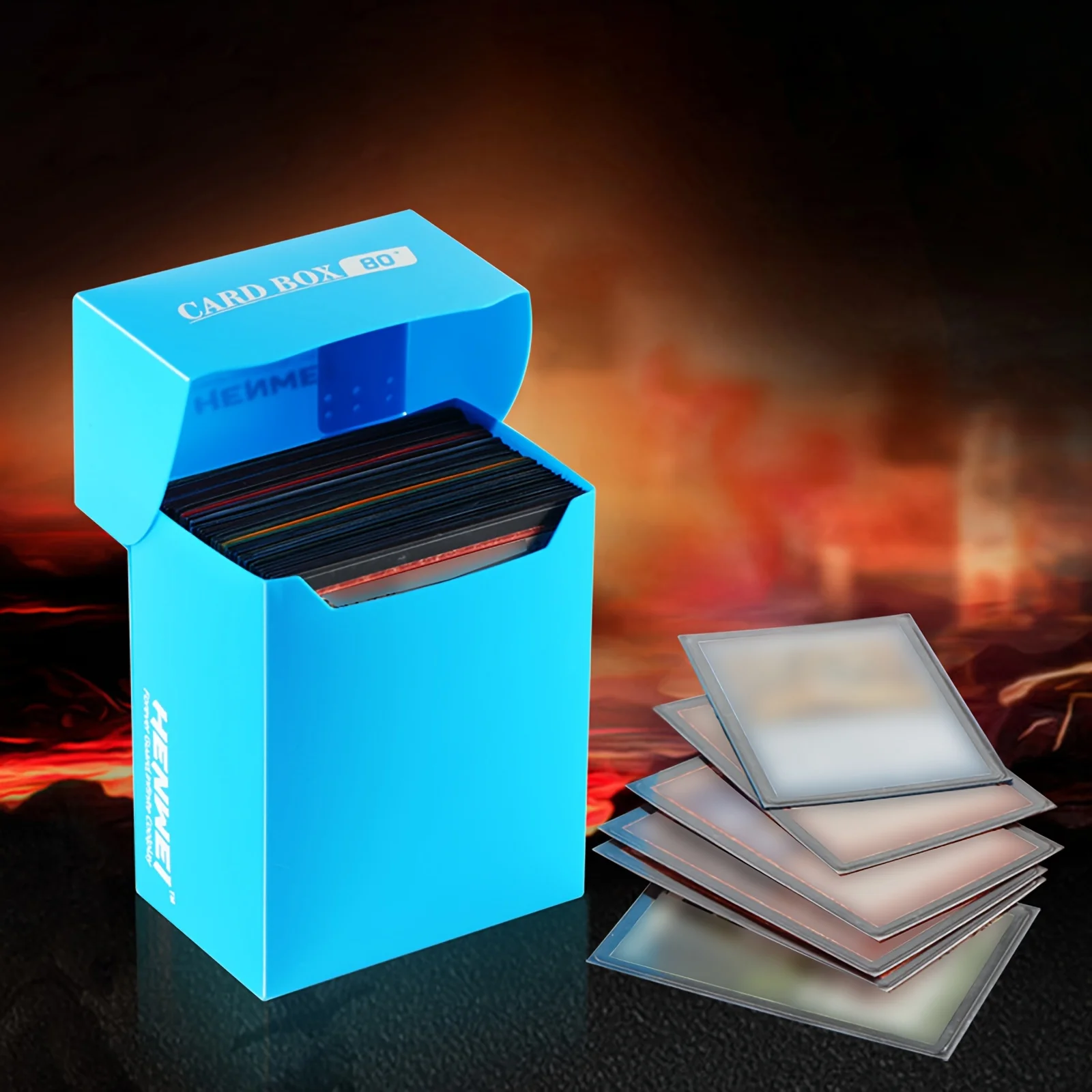 

PP Material Portable 80+Card Deck Box Many Color TCG OPCG MTG PKM Cards Case for Magic/YGO/Gathering PP Storage
