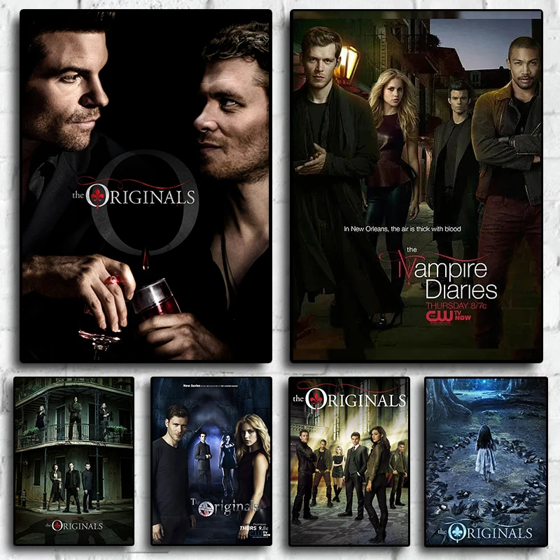 الأصول الكلاسيكية الأمريكية المسلسل التلفزيوني فيلم قماش اللوحة طباعة الملصقات لغرفة المعيشة جدار ديكور فني للمنزل صور Gif #1