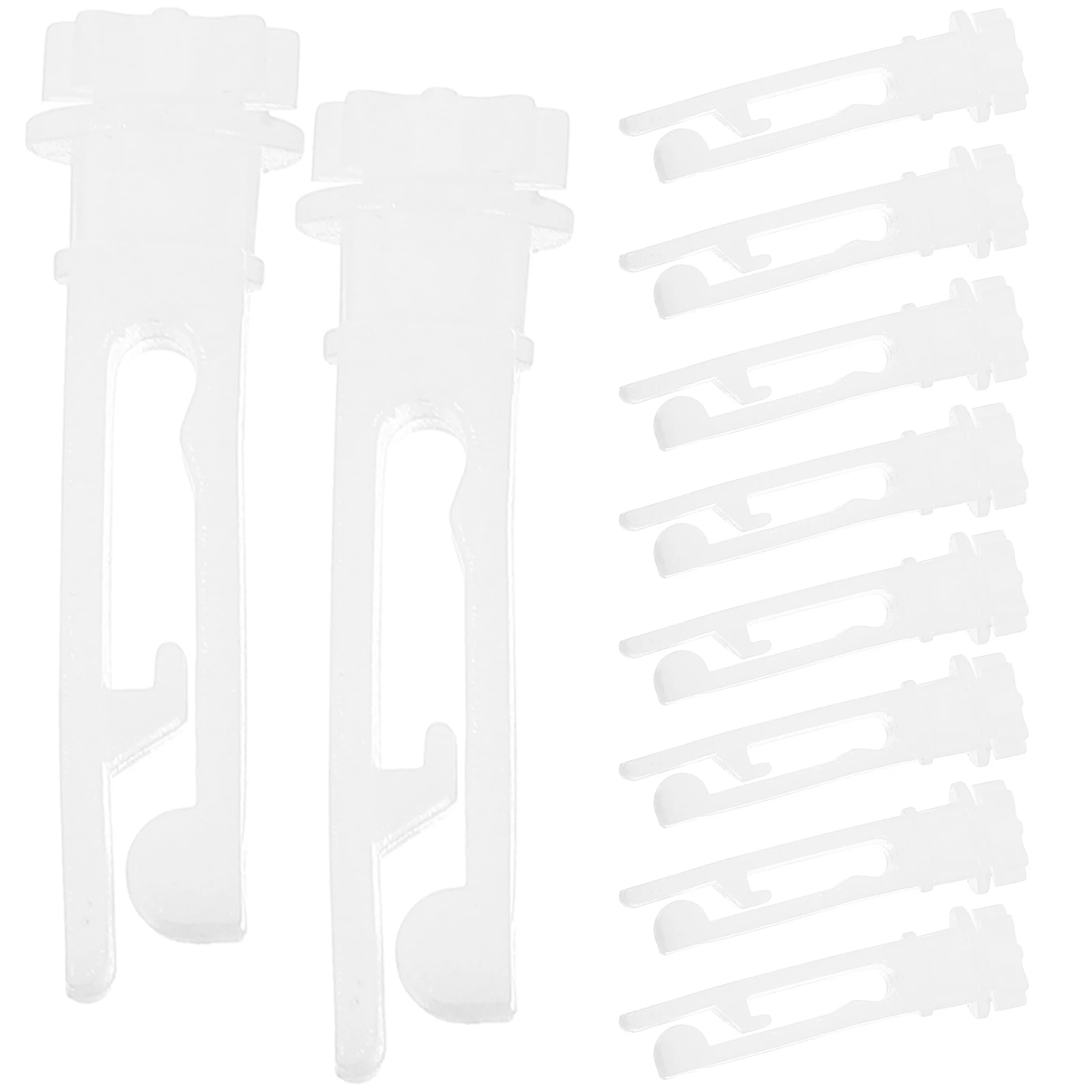 

20 pcs Curtain Pulley Accessories Sliding Wheel Track Glider Cloth Hook Plastic Home Standard Rods Window Bedroom Office