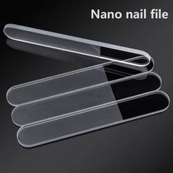 10pcs Nano Glass Nail Files Buffer Crystal Transparent Sanding Polishing Grinding Nail Block Durable Pedicure File Nail Art Tool