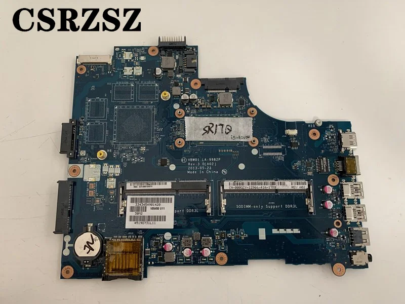 

CSRZSZ For Dell inspiron 15R 5537 3537 Laptop motherboard LA-9982P CN-000GCY 00GCY i5-4200u DDR3 100% Fully Tested OK