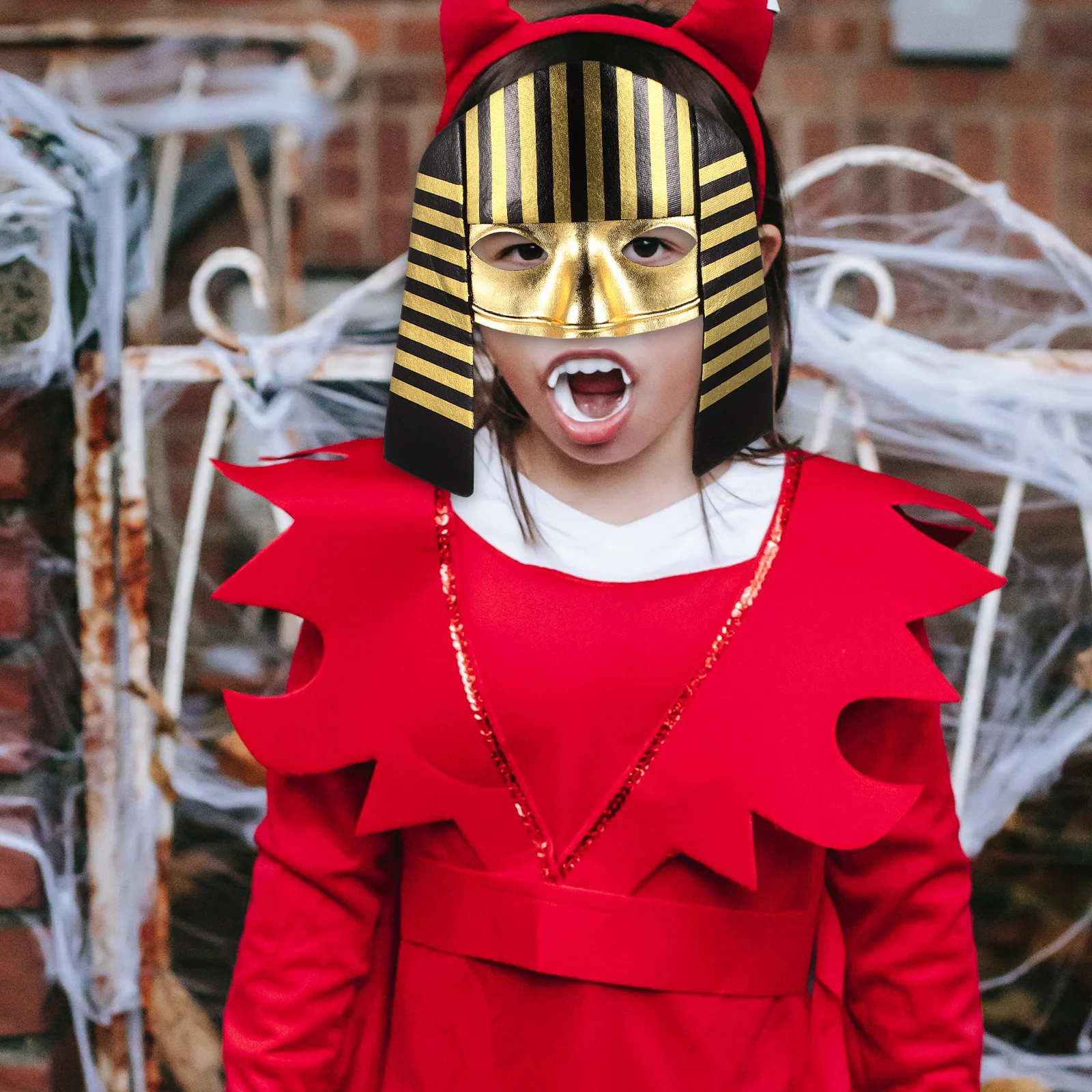 

Mask Kids Cosplay Costume Face Masks Dress Up Lightweight Reusable Party Stage Performing Props Halloween