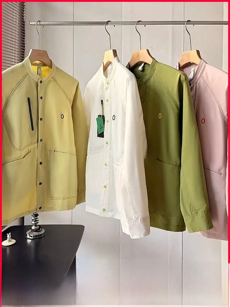 

Повседневная рубашка-куртка на пуговицах для мужчин и женщин, весенне-осенняя, свободного кроя, ветрозащитная, в молодежном японском стиле
