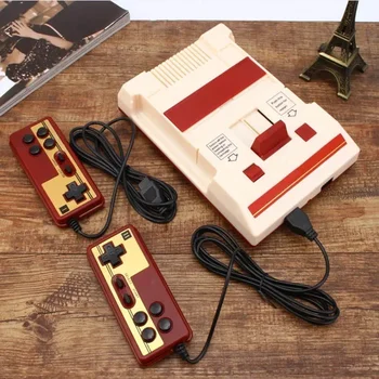 Game Console Classic Nostalgic 8 Bit Video Game Console Player + 2 Joystick + Built-in 500 Games Game Player TV