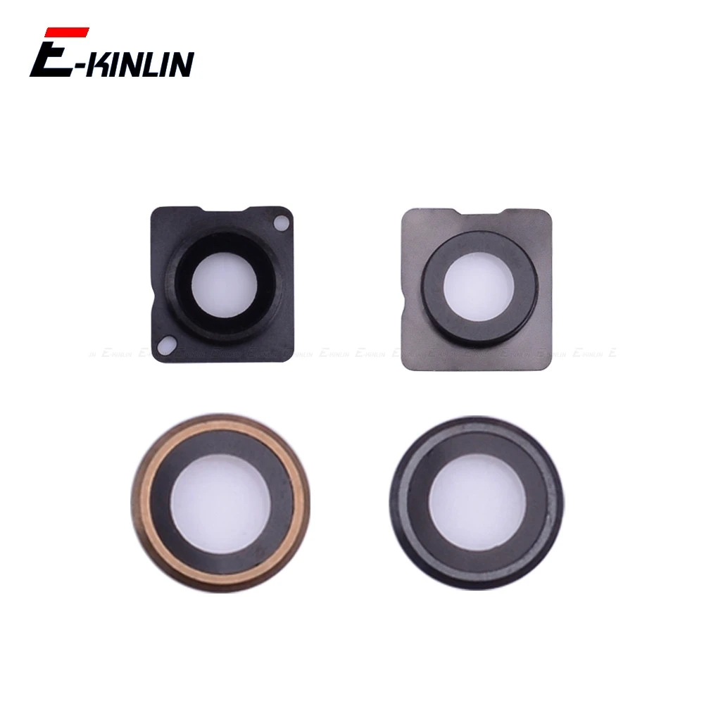 Back Rear Camera Glass Lens Ring Cover For iPhone 4S 5 5S SE 6 6S Plus With Frame Holder Replacement Parts