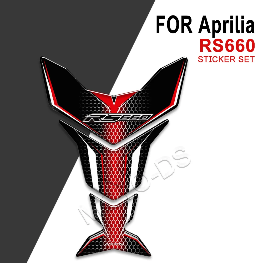 

For Aprilia RS660 RS 660 Motorcycle Fuel Tank Pad Fish Bone Protection Stickers Decals Emblem