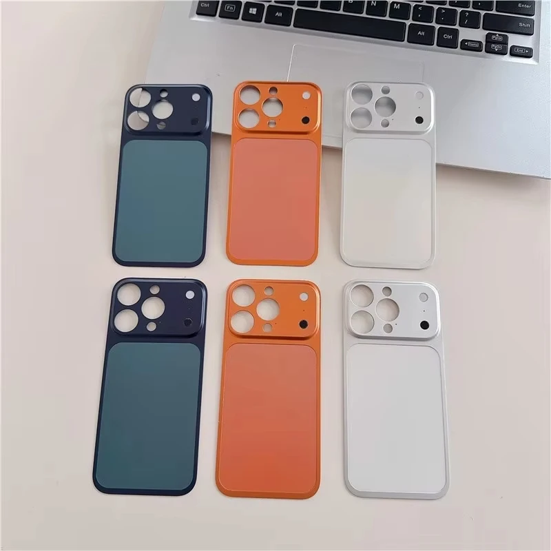 Image of Für iPhone 16 15 14 13 Pro Max Konvertierungs-Set zu 17 Pro Max Rückseitiger Aufkleber Kameraschutz-Abdeckung Mit Fake-Kameralinsen-Schutz
