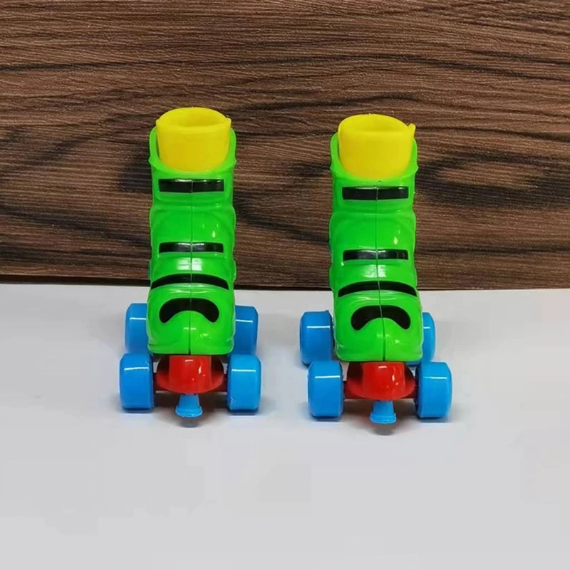 1 paio novità Finger Inline pattini adulti bambini decompressione Mini Ice Roller Skate gioco da tavolo giocattoli da dito bambini ragazzi regali