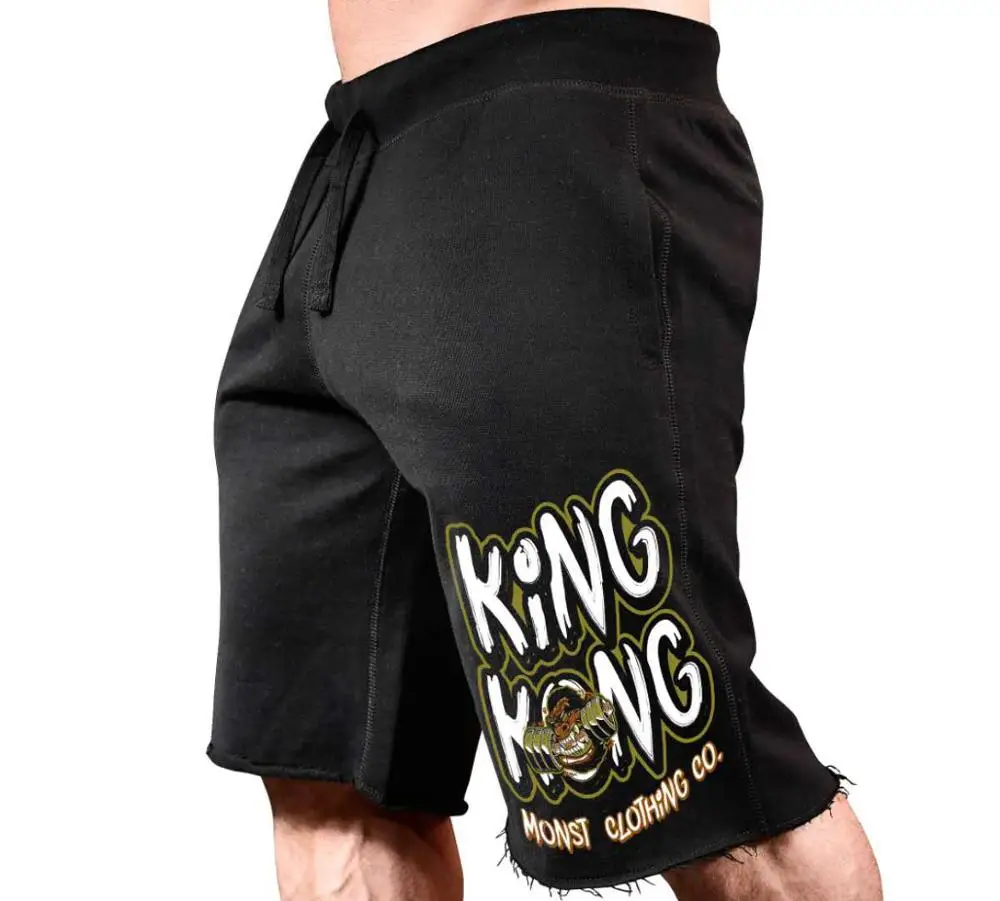 

Men's Cotton Bodybuilding Sports orts Casual Pants Youthful Vitali Sle Five-Quarter Length Straight-Cut Trousers