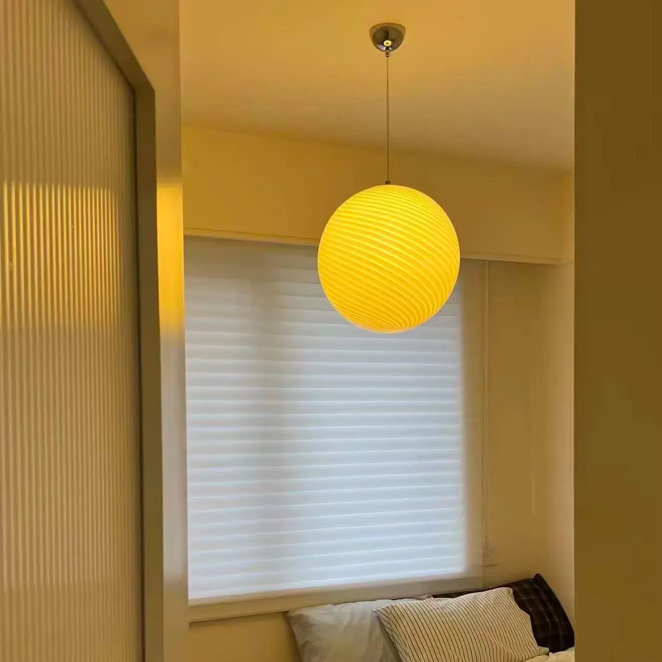 Murano Glass Artisan Handcrafted Lollipop Bubble LED Pendant Light Chandelier for Restaurant Kids Bedroom Living room Lighting