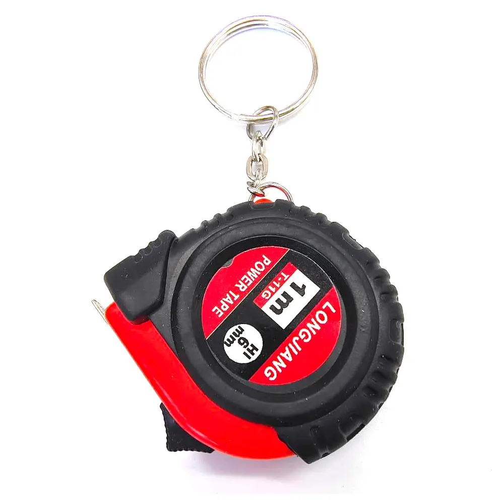 1m Retractable Ruler Tape Measure Key Chain Mini Pocket Size Metric 3.28Ft/39