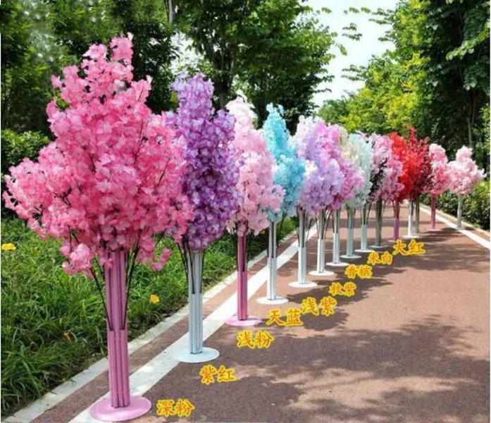 

Decorative Flowers Wreaths Artificial Flower 150CM Cherry Blossoms Wedding mall Road Celebration Basket Ceremony Opening Props