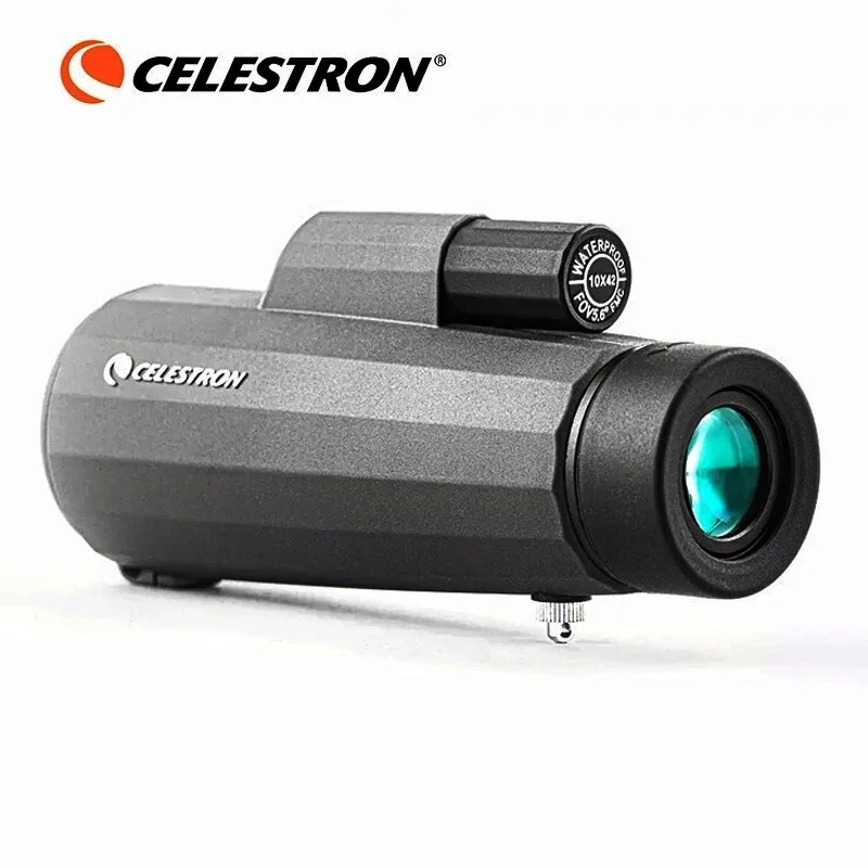 Celestron 10X42 Monocular Astronomical Telescope Long Range Waterproof Fashion Design Roof Prism Optics Lens For Outdoor Camping