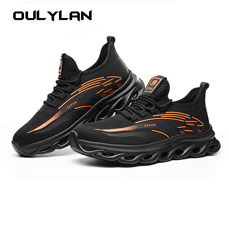 

Lightweight Air Cushion Breathable Men Boots Work Shoes Safety Shoes Anti-smash Sneakers Puncture-Proof Indestructible Shoes