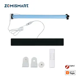 Zemismart Tuya Zigbee Rechargable Roller Blind Motor For 38mm Motorized Electric Roller Blind Shade Alexa Google Home Control