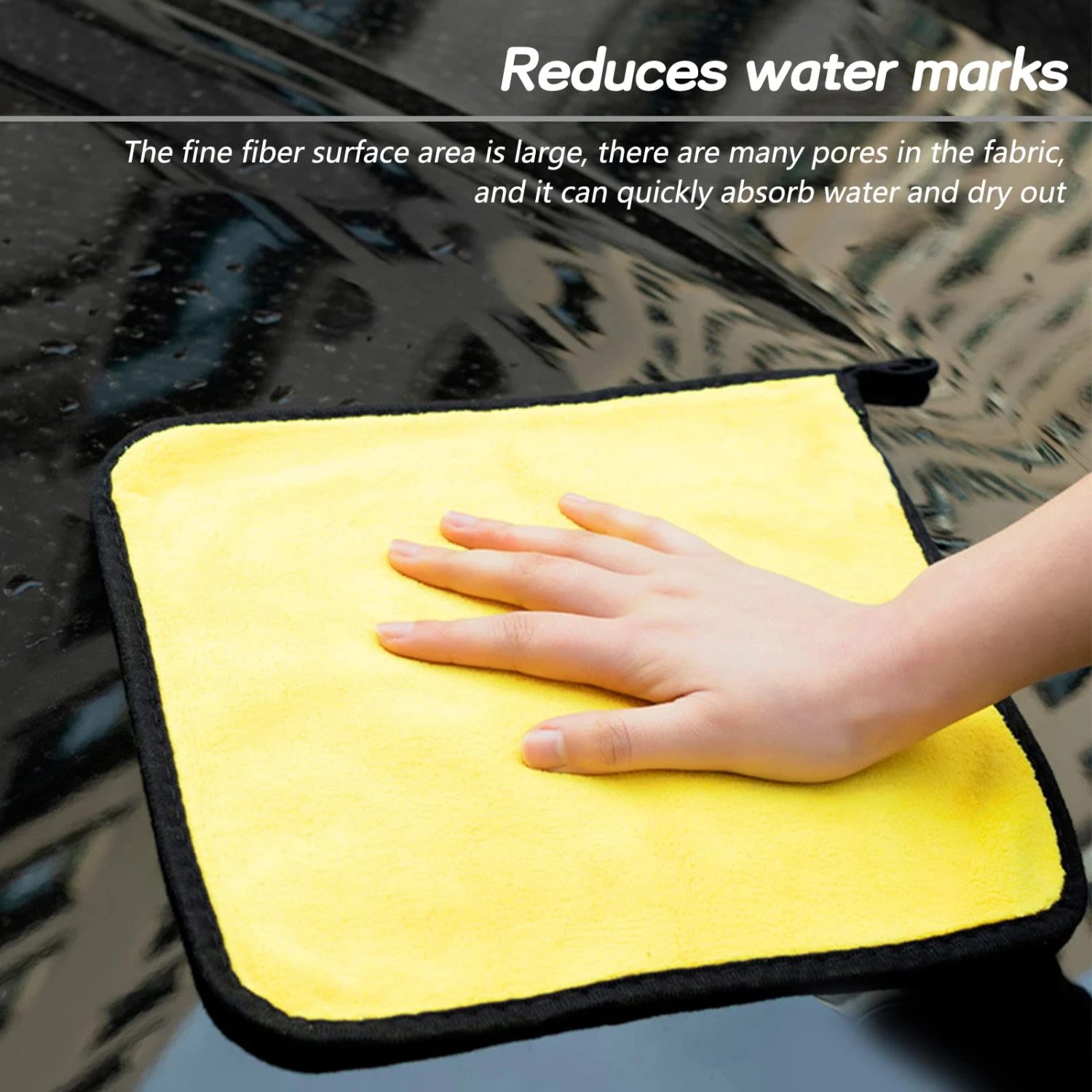 Highly Absorbent Super Fine Fiber Car Wash Wipes that Leave No Marks on Cars - Easy to Clean and Won't Deform, Guaranteed Qualit