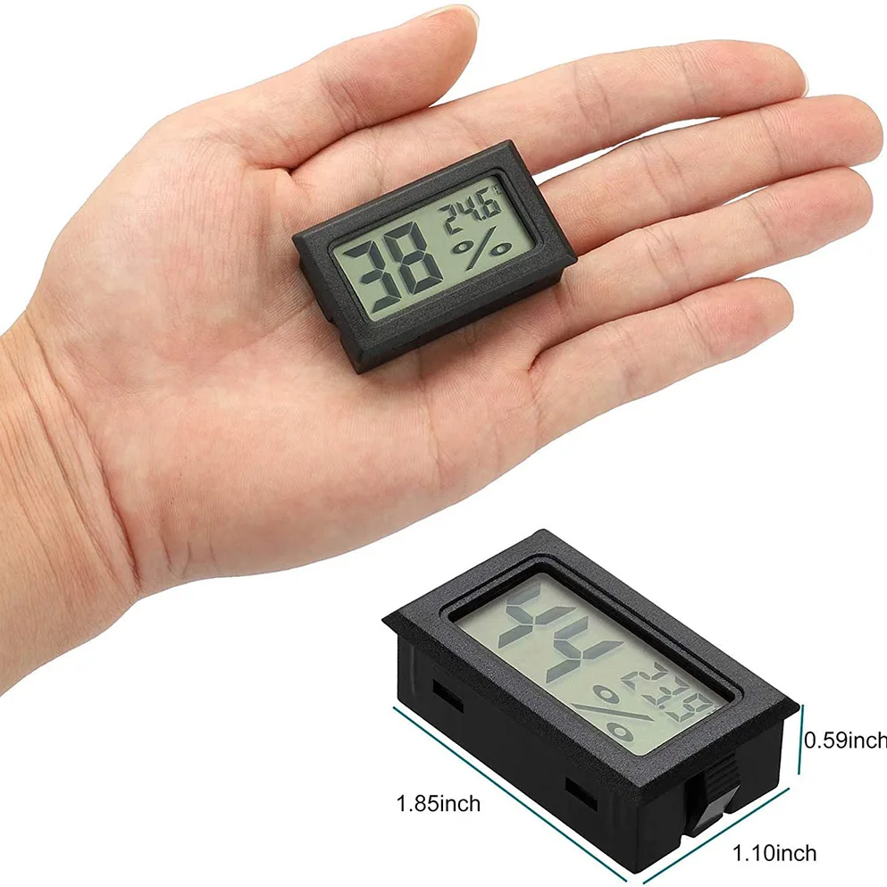 Oauee Mini dijital termometre higrometre metre LCD ekran su geçirmez prob ile nem ölçer ölçer uygun kapalı sensör