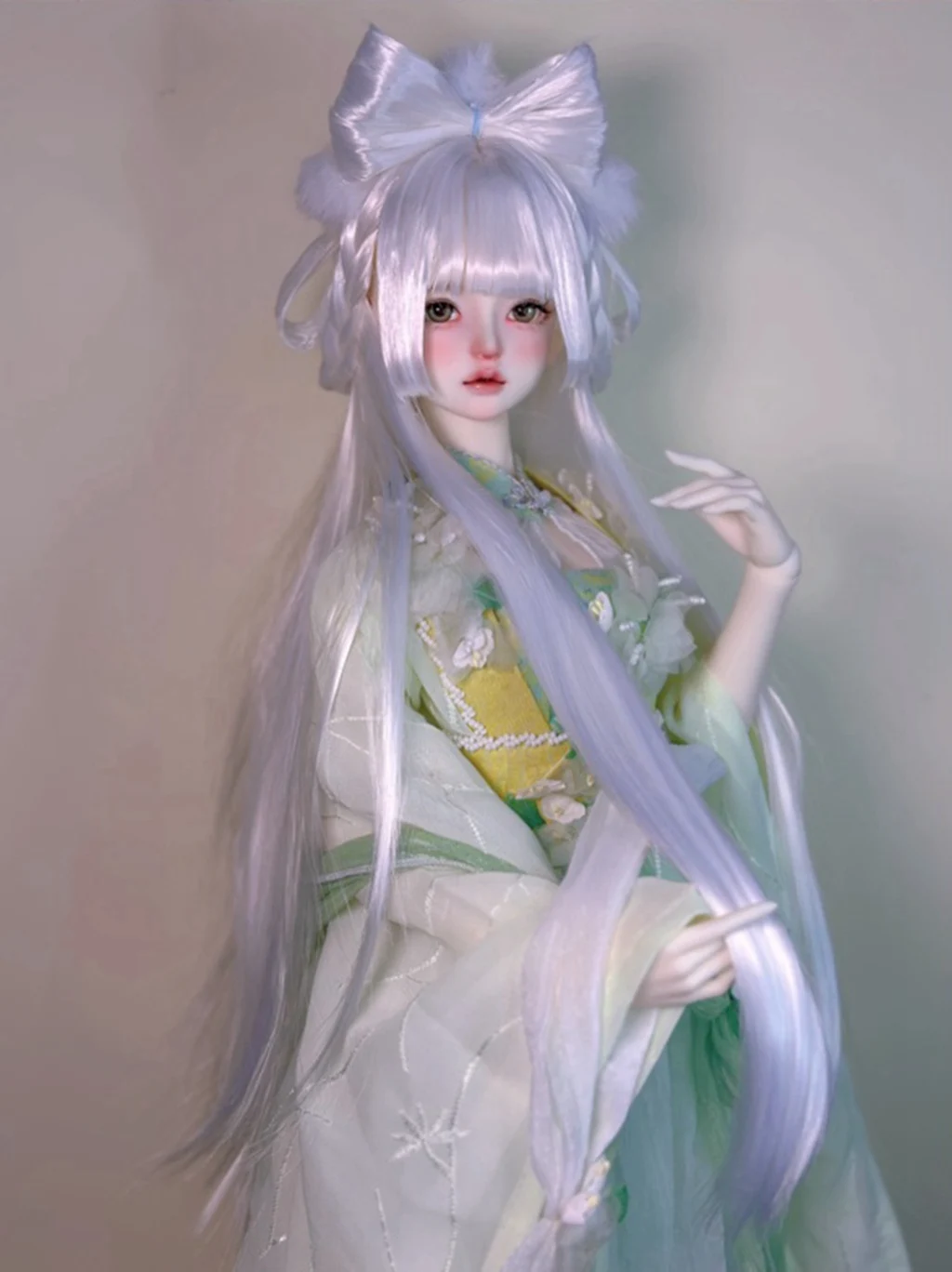 1/6 1/4 1/3ชุดโบราณ BJD วิกผมตุ๊กตาวินเทจน่ารักยาวผมนางฟ้าวิกสำหรับเด็กผู้หญิง MSD SD13 ssdf เครื่องประดับ A1892