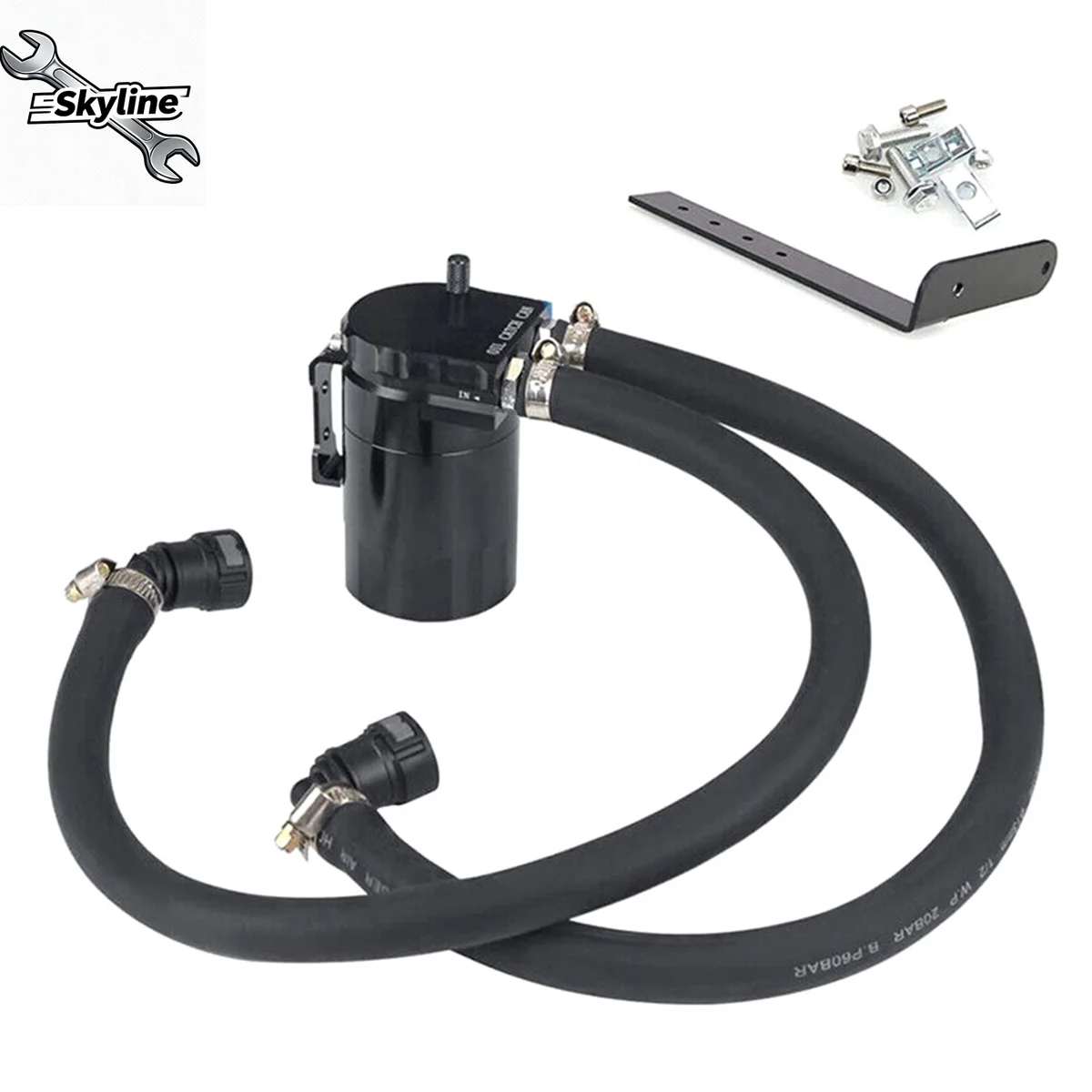 

Oil Catch Can Kit Oil Catch Can Reservoir Tank for F150 5.0L 2.7L 3.5L