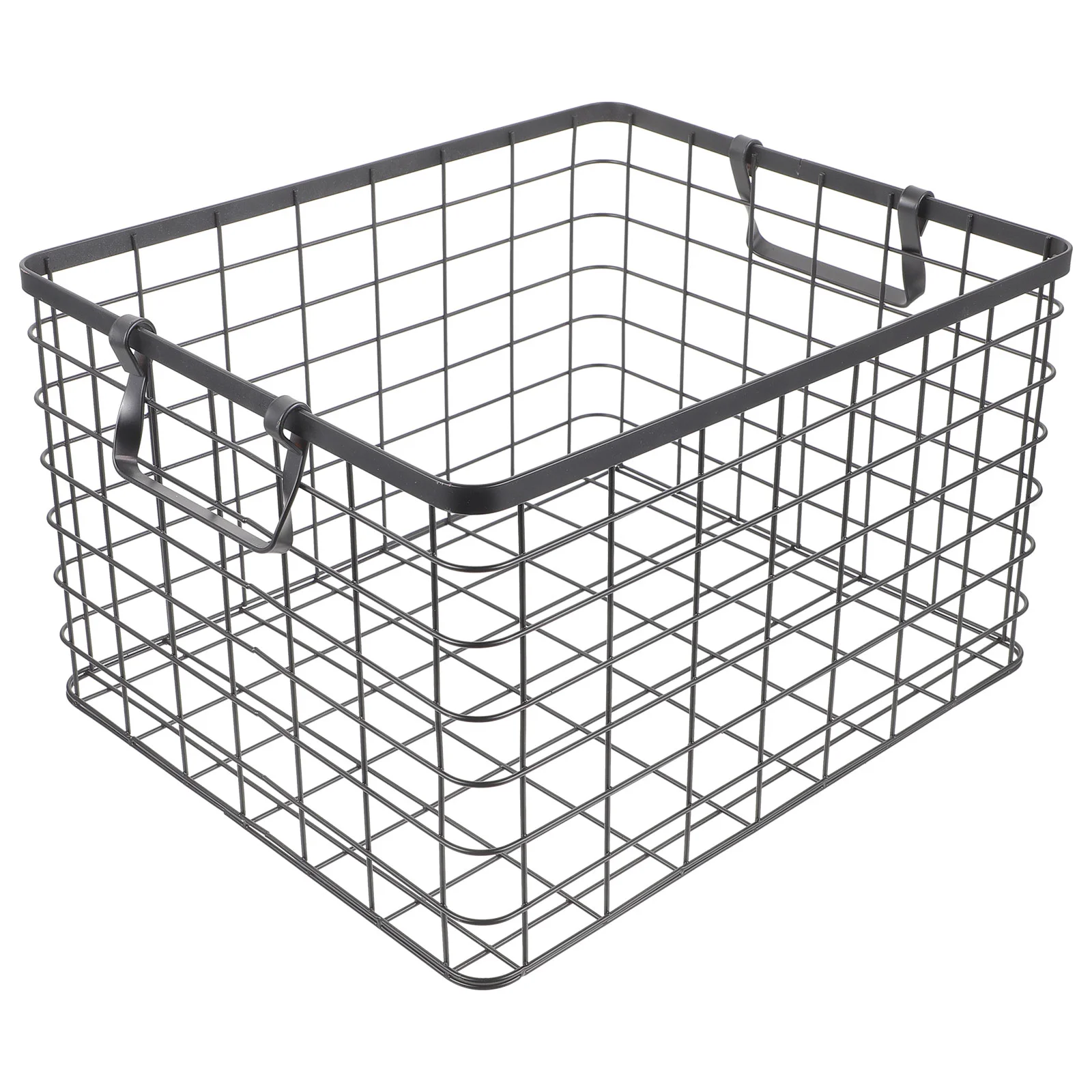 Country Iron Firewood Storage Basket Wire Metal Bread Outdoor Fireplace for Organize Log Holders Organizer