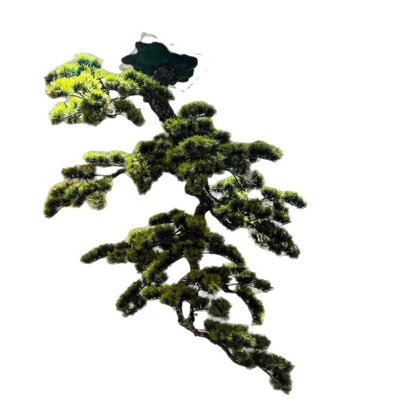 High-end boutique inverted simulated welcome pine tree Chinese hanging large suspended landscaping ornament