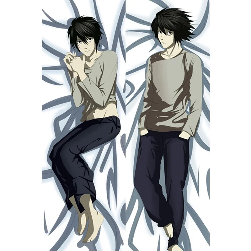 180cm Anime Death Note Cool L.Lawliet Dakimakura Hugging Body Pillow Case Props Double-sided Print Pillowcase Bedding Decor Gift