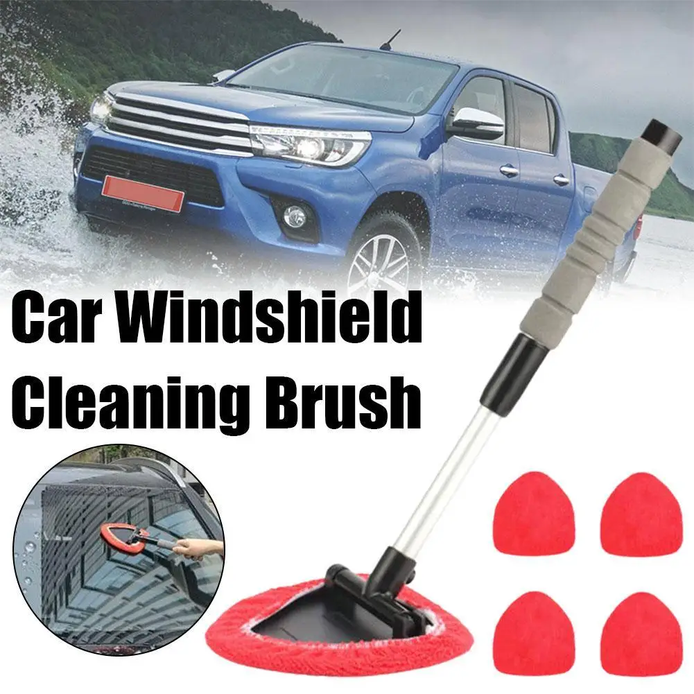 

Windshield Cleaner Window Cleaner Brush Tool Windshield Cleaner With 4 Microfiber Pads And Extendable Handle Auto Inside Glass