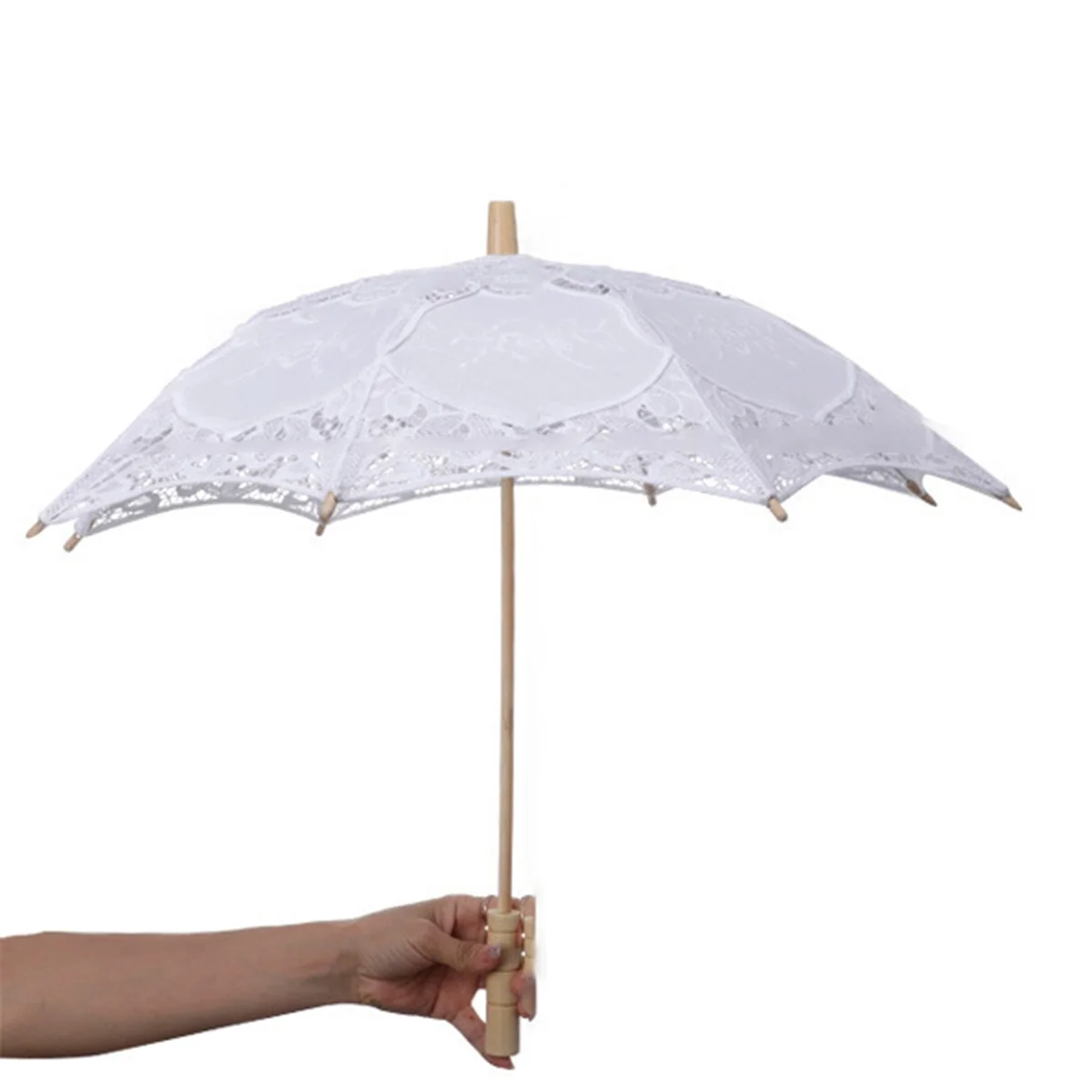 Extra Large Pure Handmade Decorative CAU30t Umbrella Western Stage Performance Umbrella White