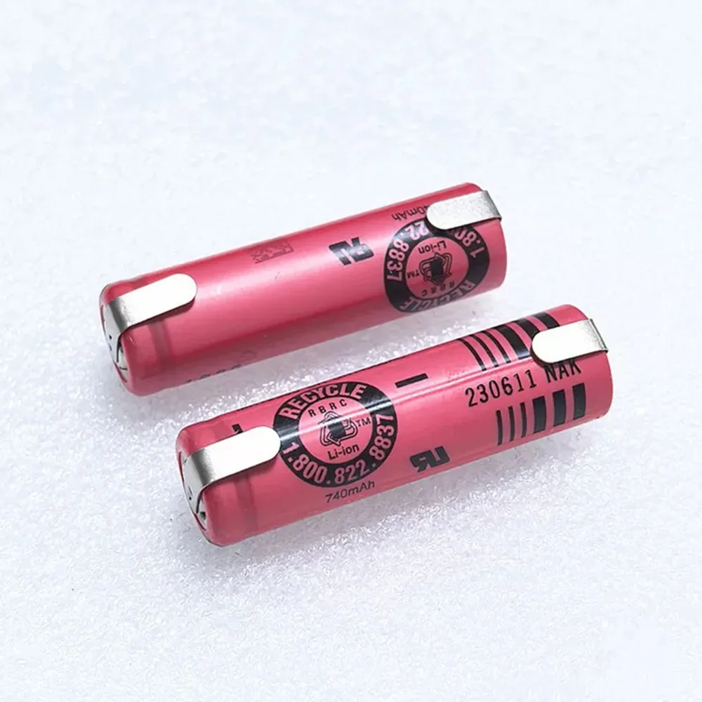 1-2 uds UR14500AC 740mAh 3,7 V batería recargable de iones de litio para cepillo de dientes eléctrico Braun Oral B iO4/iO5/iO6/iO7/iO9/iO8 3758 3759