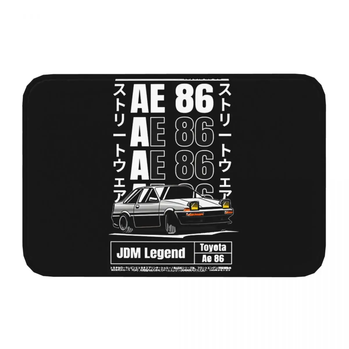 Ae 86 Jdm Bath Mat I-Initial-D Doormat Kitchen Carpet Balcony Rug Home Decor