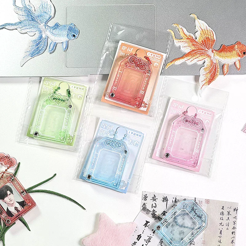 Portable Card Sleeve Acrylic Photo Pendant Lightweight Versatile Photo Pendant Kawaii Photo Display Card Sleeve