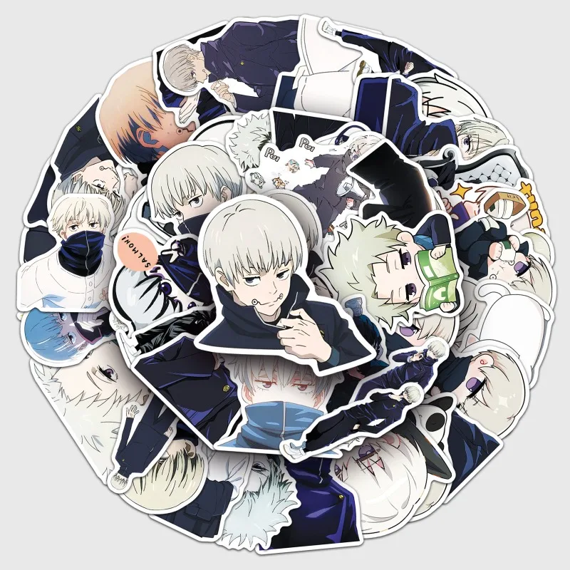 50 Uds. Pegatinas decorativas de grafiti creativas con personalidad de dibujos animados Inumaki Toge