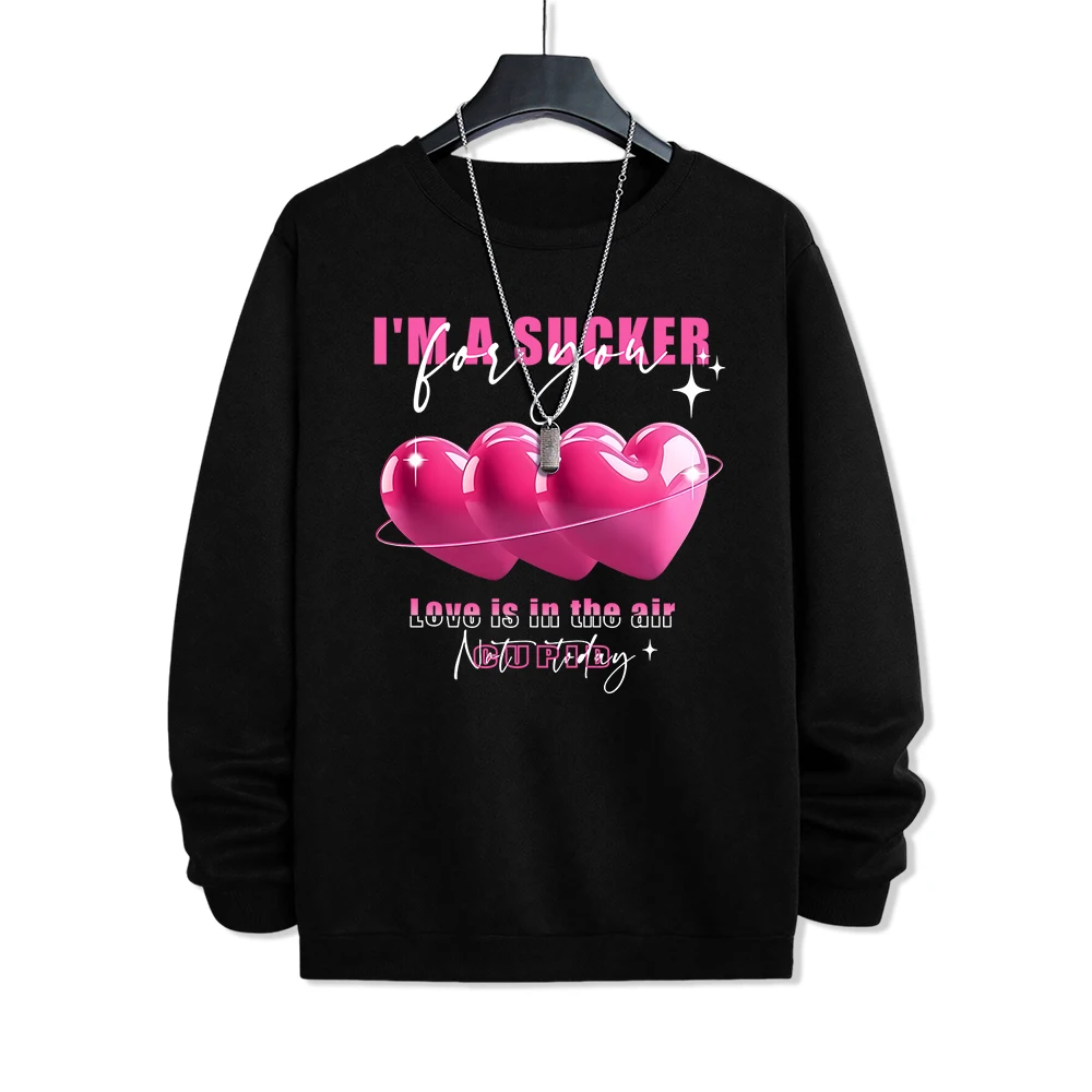 I'M A Sucker Love Is In The Air Cupid Hoody Mens Fashion Warm Sweatshirt Street High Quality Clothes Vintage Fleece Streetwear