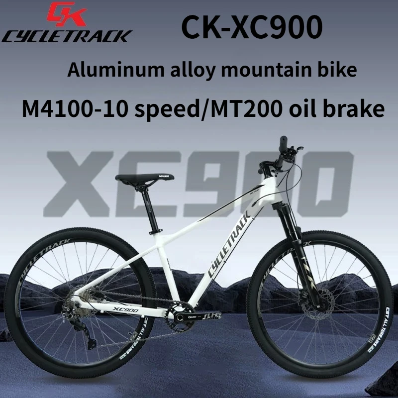 

CYCLETRACK CK-XC900 Aluminum Alloy Mountain Bike M4100-10 Speed MT200 Oil Brake 27.5 * 17 inches