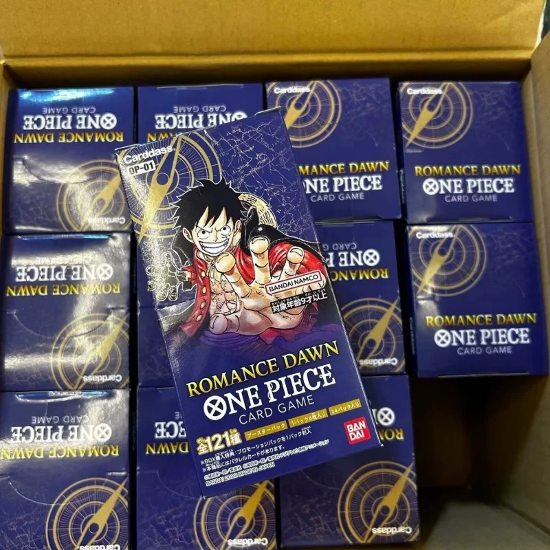 

100% Genuine New Anime Booster Box One Piece Op01 Op02 Op03 Japanese Version Awakening Of The New Era Tcg Collection Cards Gifts