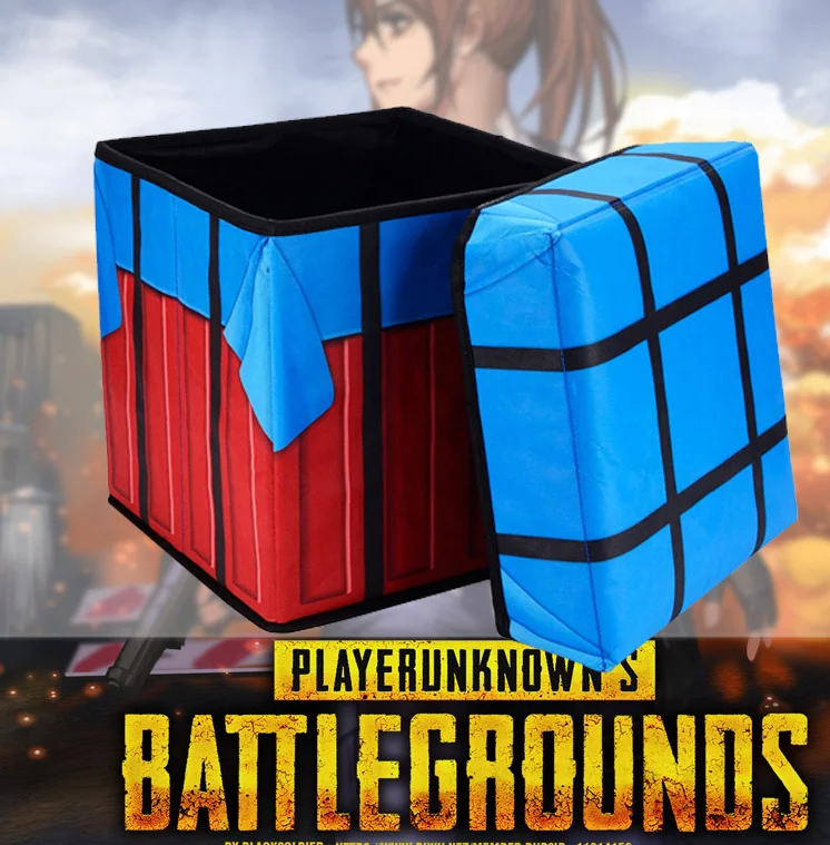 

Креативная коробка для хранения PUBG Playerunknowns Battlegrounds, плюшевый подарок в виде воздушной капли, бытовой Органайзер, тканевые контейнеры для хранения игрушек, коробка