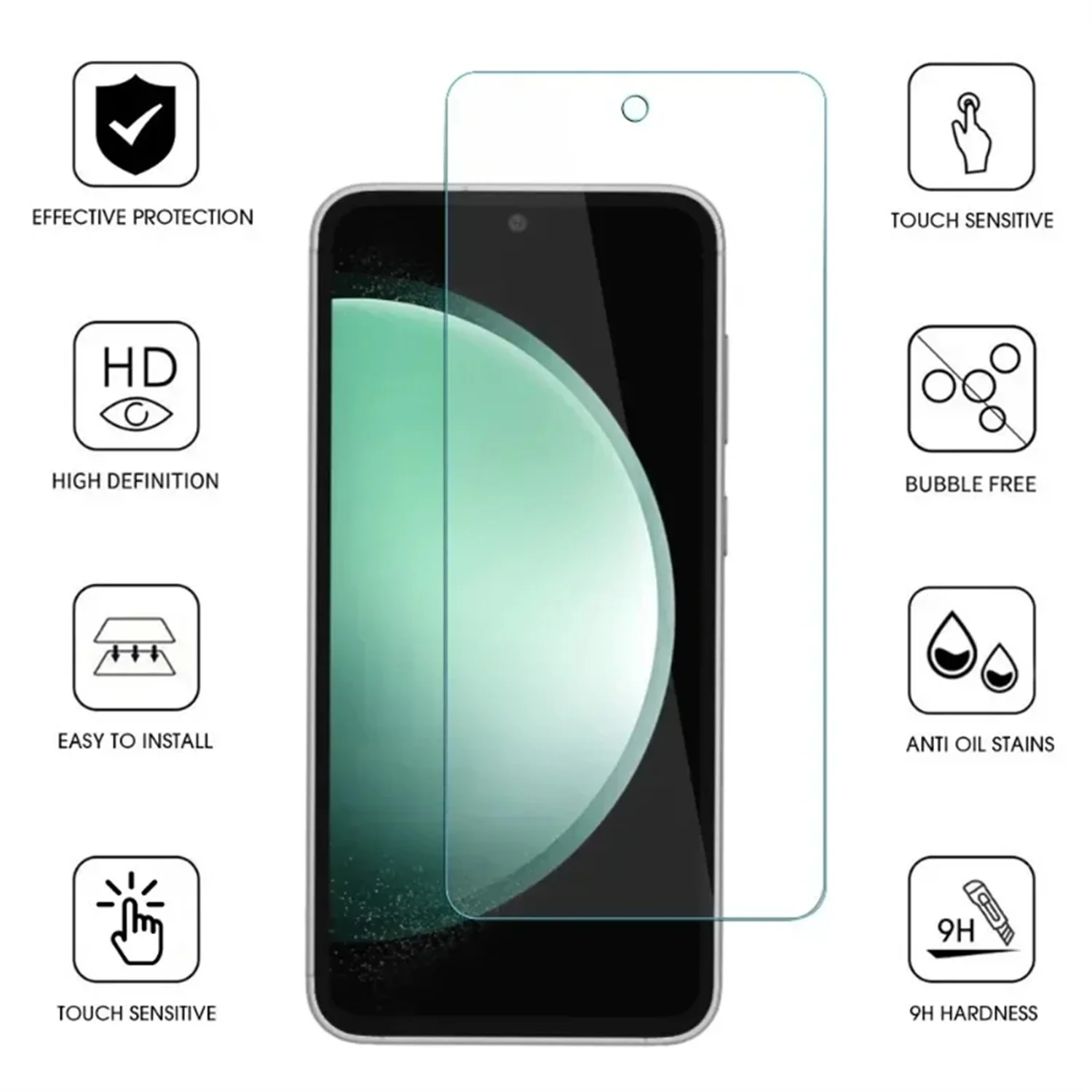 

2/4Pcs HD Screen Protector For Samsung Galaxy S23 FE 5G Tempered Glass Film