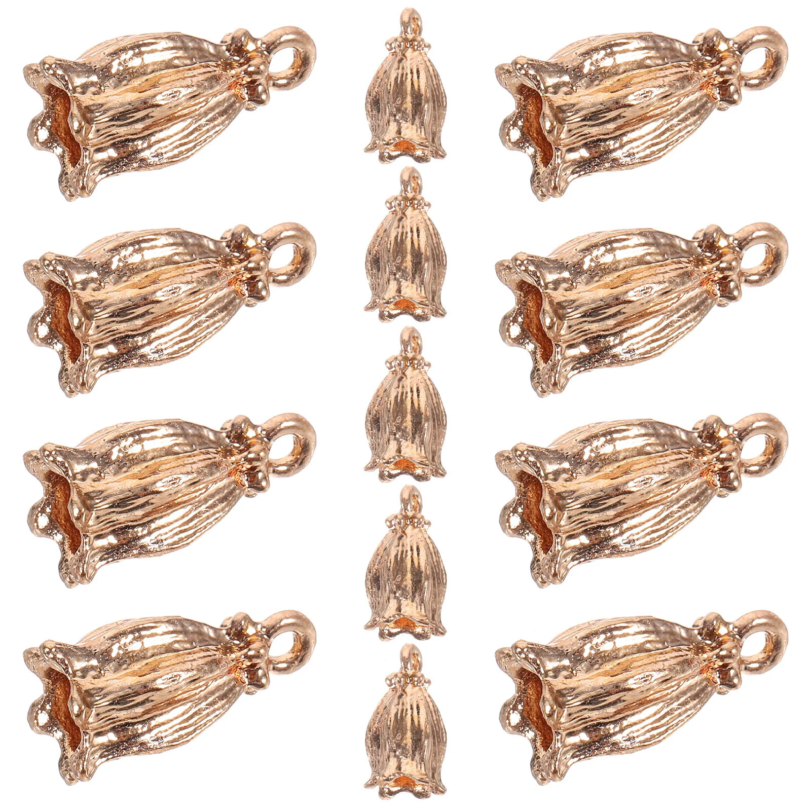 

Beads and Charms for Jewelry Making Bell Flower Accessories Necklace Jewellery Assorted