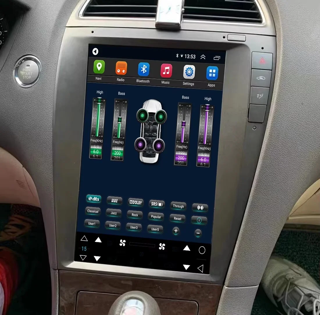 12.8inch  Android 13.0 Screen 2Din Car Radio Carplay For Lexus ES350 ES ES240 ES300 2006-2012 Stereo GPS Multimedia Video Player