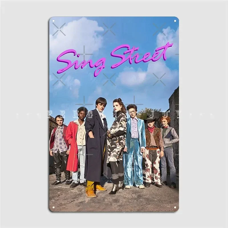 Sing Street Poster Metal Plaque Club Home Club Bar Customize Painting Décor Tin Sign Poster
