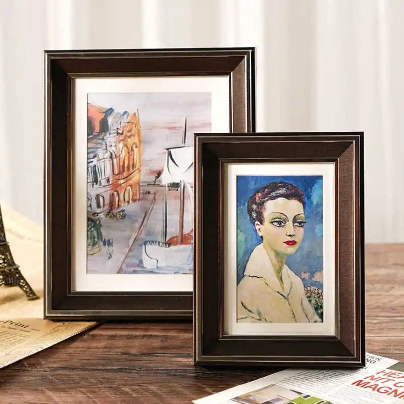 Premium American Style Photo Frame Elegant Wall-Mounted & Tabletop DisplayBlank Picture Frame for Home Décor, Art Frame