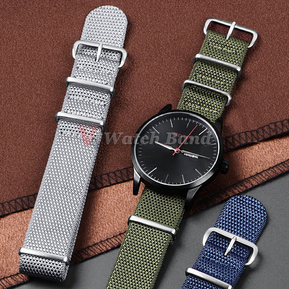 Gęsty nylonowy pasek 20mm 22mm – Perlon Strap Woven recenzja i cena