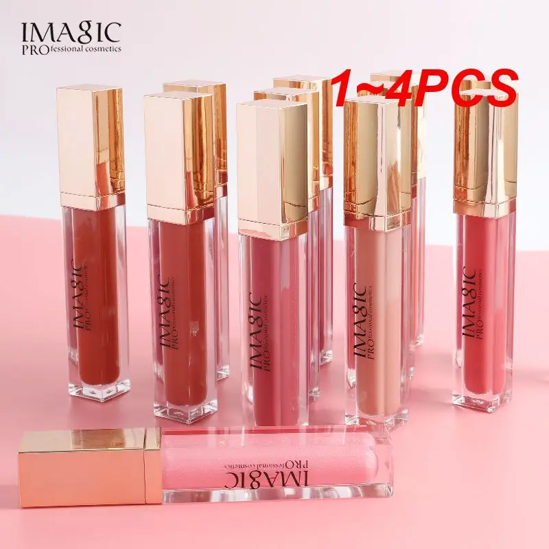 1~4PCS Long-lasting Lipstick Hydrating Hydrating Lip Color Matte Popular Must-have 20-color Non-stick Cup Glossy Lip Gloss