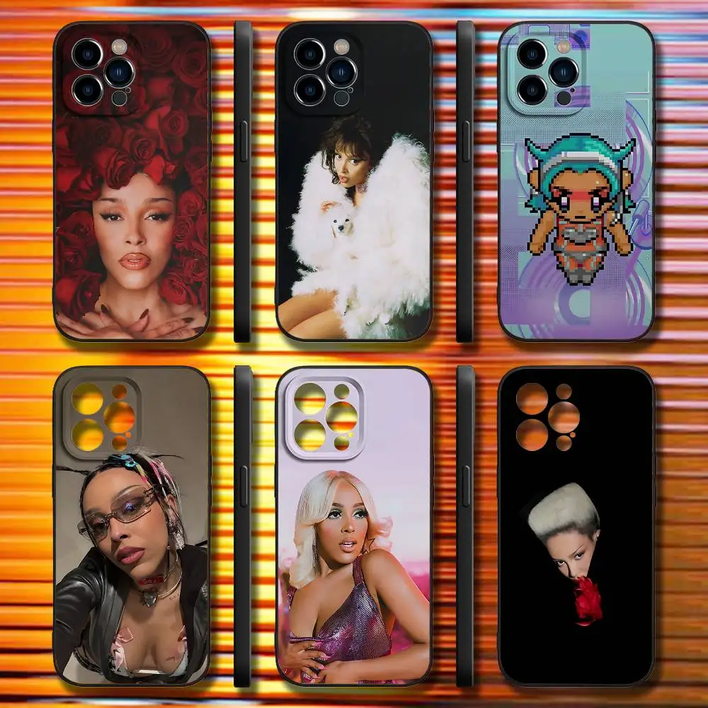 

D-Doja Cat Vie Phone Case For iPhone 17,16,15,14,13,12,11,Pro,Max,Plus,X,XS,SE4,E,Mini,Soft Black Case