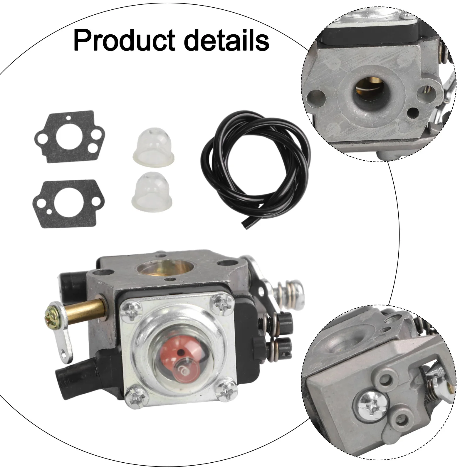 

Комплект BG4227 Карбюратор BG72, совместимый с улучшенной эффективностью двигателя BG4227, максимальная экономичность вентилятора, стальная конструкция