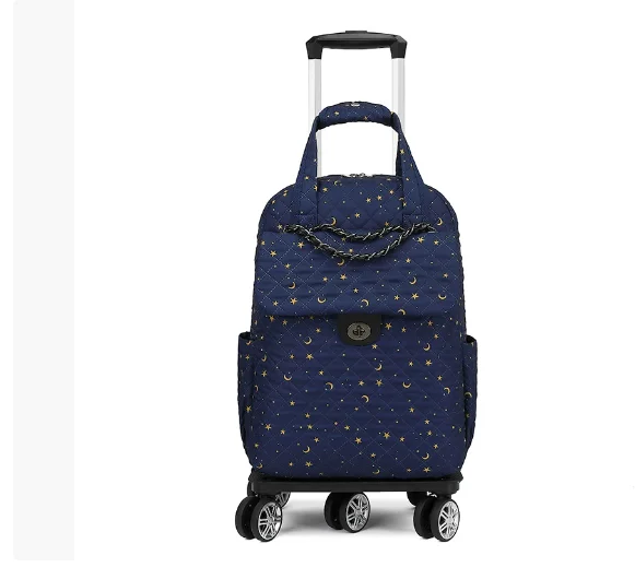 

Women 20 Inch Carry on Rolling Luggage Trolley Bag Women Wheeled Backpack travel Trolley Backpack On Wheels Travel Wheeled Bag