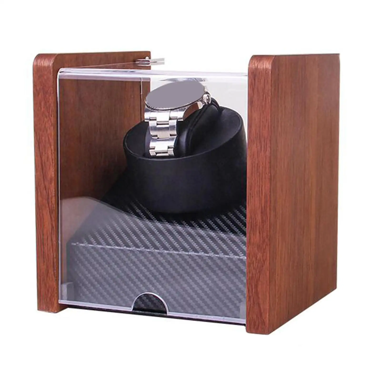 

Automatic Watch Winder EU Adapter Comfortable Pillow Wooden Shell Rotating for Automatic Watches Living Room Women Men Household