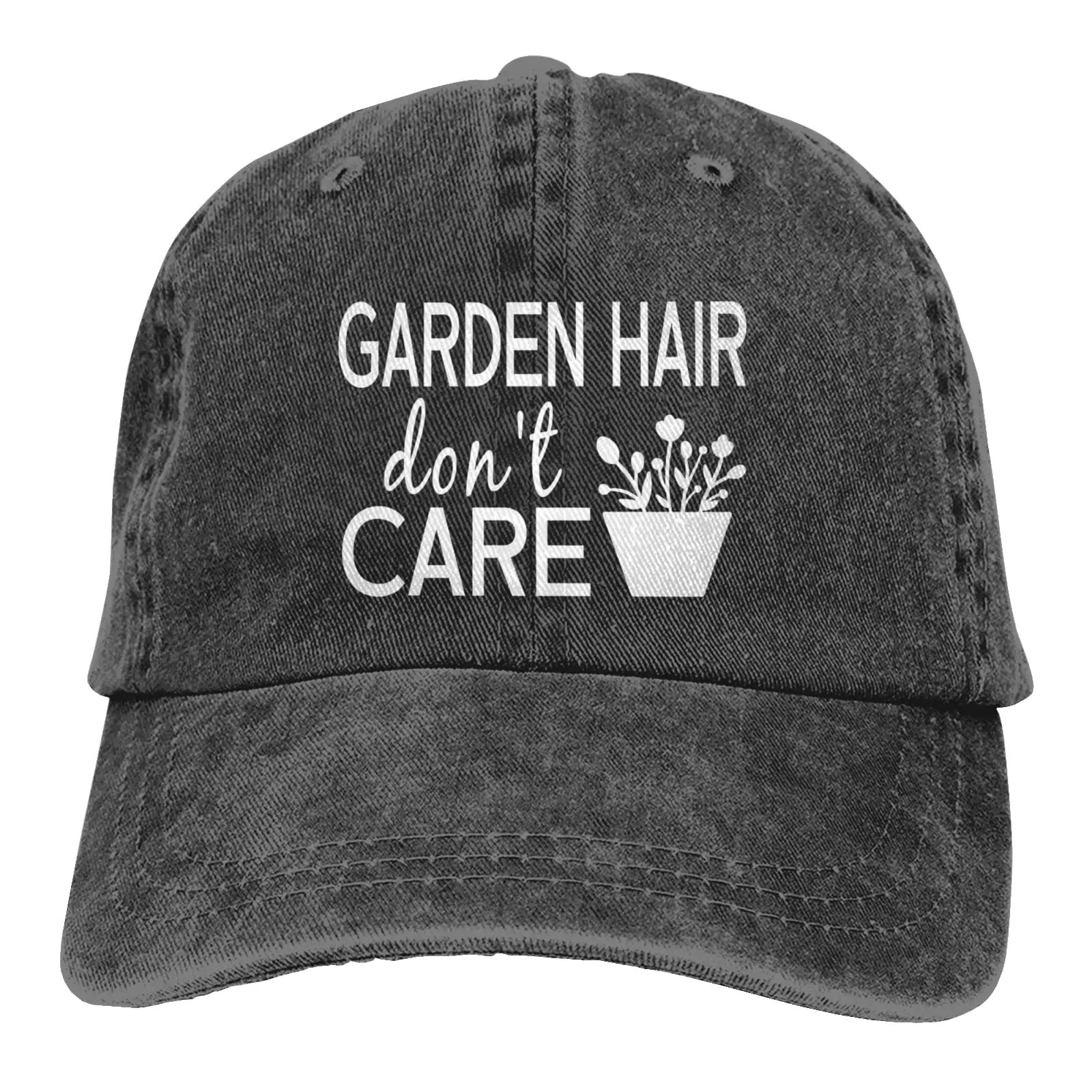 Women’s Garden Hair Don’t Care Hat Adjustable Vintage Washed Baseball Cap Unisex Baseball Hat Summer Sunshade Hat