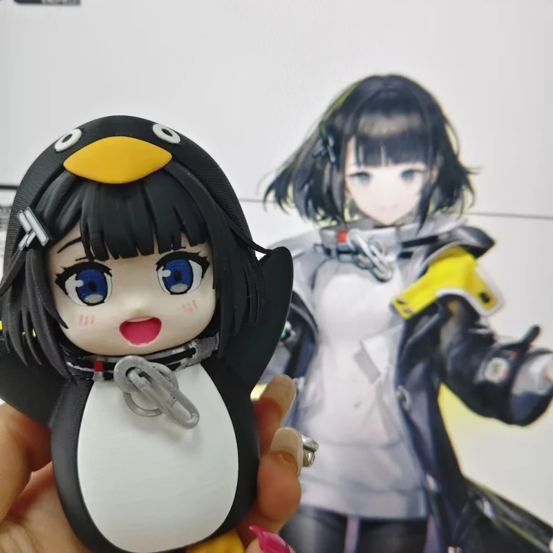 

Коллекционная фигурка Arknights Endfield Penguin Administrator, 10 см, аниме-модель, украшение для рабочего стола, подвеска для сумки, для фанатов игры