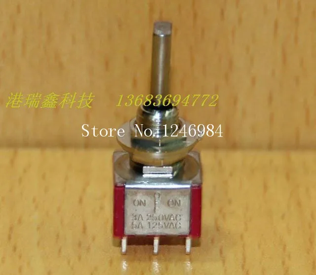 [SA]Dual T8012-U flying model aircraft stalls flat handle small toggle switch M6.35 Taiwan SH shake T80-T--50pcs/lot